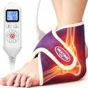 CAMECO Electric Ankle Heating Pad for Achilles Tendinitis Pain Relief, 30s Quick Heating & 86-158 Heated Ankle Brace for Women Men Home Office, Ankle Heat Wrap for Arthritis Swelling
