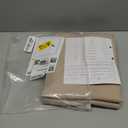 AUSSPVOCT Textured Linen Tablecloth Rectangle 60x84 Water Resistant Spill-Proof Wipeable Fabric Table Cloth Wrinkle Free Cloth Dining Table Cover for Birthday Spring Summer Holiday Party Tablecover (Khaki)