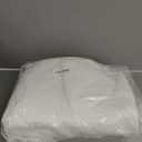 Shimeyao 48 Pcs 20 x 30 Inch Zippered Pillow Protectors Bulk, Standard Size Bedding Pillow Cases, Soft Breathable Cotton Sateen Dust Protection Covers White Protectors for Home Hotel Rental