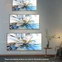 DZL Art WKA74975 Large Abstract Wood Framed Canvas Wall Art For Living Room Decoration Abstract Watercolor Picture Canvas Prints for Office Wall Decor Home Decorations  60"L x 30"W