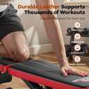 NICEPEOPLE Adjustable Weight Bench for Home Gym, 660LBS Capacity Workout Bench with 8 Backrests for Chest Shoulders Arms, Compact and Foldable Strength Bench for Small Space Apartment Room