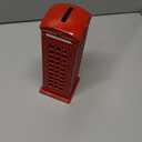 DS. DISTINCTIVE STYLE Retro Home Decor London Souvenirs 7 Inch British Telephone Booth Piggy Bank