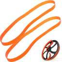 IMPRESA Bandsaw Tires - 2-Pack of Orange Urethane Bandsaw Tire for Metal & Wood Cutting - No Adhesive Needed - Compatible with Jet, Grizzly & Powermatic (14-inch)