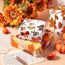2 x RUSPEPA Fall Wrapping Paper Sheets, Autumn Pumpkin, Sunflower, Leaves and Plaid Design Gift Wrap Paper for Thanksgiving, Birthday, Harvest Gifts, 6 Folded Sheets, 19.68 X 27.5 Inch