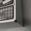 Rae Dunn Farmhouse Decor Metal Wire Storage Baskets, Wood Base Containers Organizing Basket Caddy Bin for Kitchen Cabinets, Bathroom, Pantry, Garage, Laundry Room, Closets