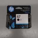 HP 67 Black Ink Cartridge for HP Printers, Works with DeskJet 1255, 2700, 4100 and ENVY 6000, 6400 Series, Eligible for Instant Ink, 3YM56AN