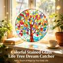 7.4in Acrylic Jigsaw Puzzle Suncatcher- Stained Window Hanging, Home Decor Creative Mom Gifts, Birthday Gifts for Women,Wife, Sisters, Aunt, Besties