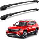 KINGGERI Roof Rack Cross Bars Fit for Volkswagen Atlas 2017-2026, Aluminum Roof Rails Crossbars Rooftop Cargo Carrier Bag Luggage Rails Skiboard Bike Black Accessories