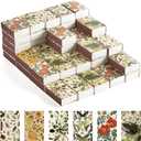 60PCS Blank Matches Containers 2.24 x 1.42 x 0.59 inches Vintage Storage Match Boxes DIY Match Holder with Double-Sided Stickers for Wedding Bridal Baby Shower Party Favor(No Matches)