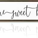 Home Sweet Home Signs, Rustic Wood Wall Plaque, Decorative Wooden Box Sign, Farmhouse Homes Decor for Living Room, Wall Decor Art, New Home Decoration, Housewarming Gift 17.8x4x1.2 inches