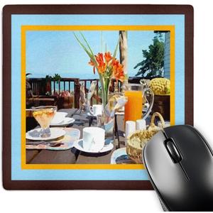 3dRose Tropical Dining Mouse Pad, 8" x 8" (mp_14960_1)