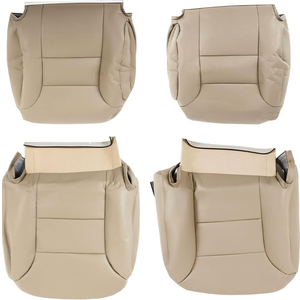 FZJDSD 4 pcs Beige Leather Seat Armrest Cover Compatible with Lexus RX300 RX330 RX350 2003 2004 2005 2006 2007 2008 2009 