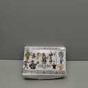 7Pcs Girls Yellow Costume Accessories Set Kids Halloween Cosplay Outfit with Beanie Goggles Gloves Suspenders Tutu Skirt Socks Crossbody Bag