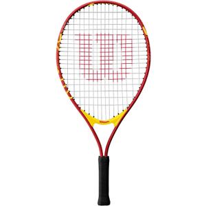Wilson US Open Jr Tennis Racket, for Kids, Aluminium, Red/Yellow, 21 (23", Red/Yellow), 2 pcs