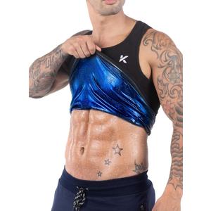 Kewlioo Men's Heat Trapping Pullover Sweat Enhancing Vest - Sauna Suit Shirt Compression Vest Shapewear Top for Gym Exercise (Black, XL)