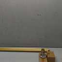 Knobelite Gold 1 Pack Window Treatment Single Curtain Rods, Adjustable Curtain Rod from 48 to 86 Inches with Crystal Finial Finials(4-7.2ft), 1-Inch Curtain Rods for Windows