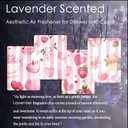 Pink Sweetheart Car Air Freshener 4 Pcs, Cute Watercolor Strawberry Heart Macaron Hanging Air Freshener for Cars Closet Drawer Books, Pink Girly Car Accessories Mirror Decor for Women