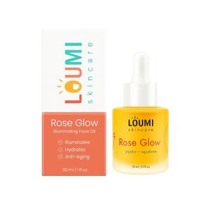 LOUMI Skincare RoseGlow Face Oil | Lightweight Botanical Facial Oil for Hydration & Radiance | Helps Nourish Smooth & Soften Skin | Rosehip & Jojoba Inspired Blend | Vegan, Cruelty-Free 20ml