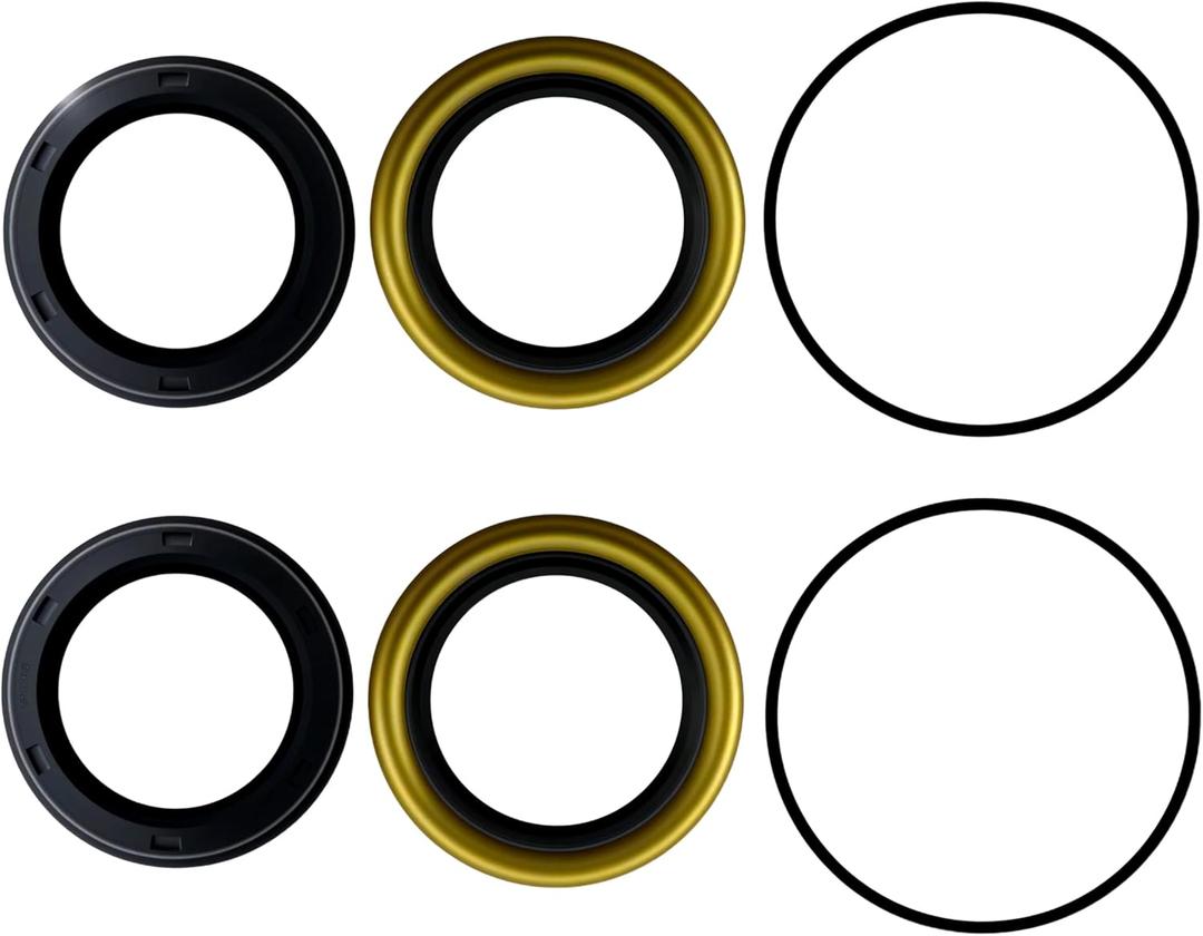 6Pcs Inner Outer Rear Wheel Axle Seal Kit for Toyota 4Runner Pickup T100 Tacoma Tundra Compatible with 90313-48001 90301-88077 90310-50006