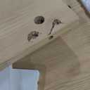 Decofy Fluted 5 Drawers Dresser, 48" Tall Modern Chest of Drawers with Round Edge & Metal Handle, Wood Drawer Organizer for Living Room, Bedroom, Entryway, Hallway (Natural Oak)