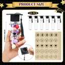 Teenyyou 25 Pcs Graduation Candy Tubes 2026 Graduation Party Favors Candy Boxes Plastic Grad Cap Jars Container with Tassels and Stickers for DIY Grad Table Party Favors (Black)