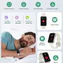 Smart Watch Fitness Tracker (Answer/Make Call), 24/7 Heart Rate Spo2 Blood Pressure Monitor Sleep Tracker, 114 Sports Modes Pedometer Calorie Step Tracker, Waterproof Activity Tracker for Men Women