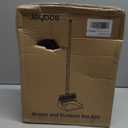 CTIME Broom and Dustpan Set, Extra Brush Head & 52" Adjustable Long Handle Standing Dustpan Set, with Dust Pan Teeth to Clean Pet Hair, Easy Sweeping Suitable for Home Kitchen Office Lobby