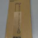 HEALTHBAZAAR All Terrain Walking Cane for Men & Women, Lightweight, Foldable, Adjustable, Shock Absorption, Collapsible, Air Cushion Cane Tip Walking Stick for Seniors & Adults (Sliver)