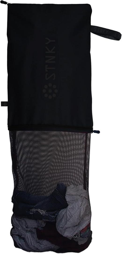STNKY Bag Pro - Laundry Bag - Wash Bag for Health Workers, Sports, Fitness & Travel (Standard, Black)