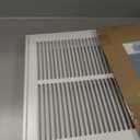 Howeall 14"W x 14"H [Duct Opening Size] Steel Return Air Filter Grille - Removable Face/Door for 1 inch Filters -HVAC Vent Cover Grill - White [Outer Dimensions: 16 5/8"W X 16 5/8"H]