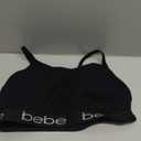 Bebe 3X Plus Sized Black logo sports Bra