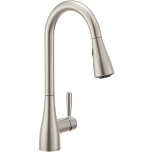 Moen Shoreway Single Handle Pull-Down Kitchen Faucet with Power Clean and Reflex, Spot Resist Stainless, 87236SRS