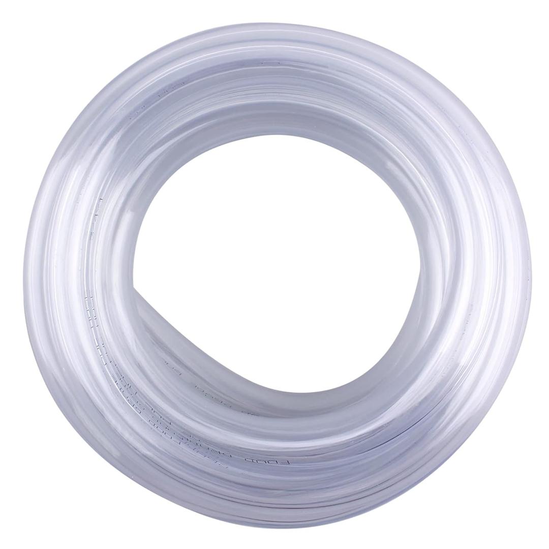 DERNORD PVC Tubing 3/4"ID X 1"OD Flexible Clear Vinyl Hose 10 Feet for Food Grade