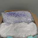 Dual Layer 4 Inch Memory Foam Mattress Topper King - 2 Inch Gel Memory Foam and 2 Inch Pillow Top Mattress Pad, Rayon Made from Bamboo Cover, 7-Zone Egg Crate Mattress Topper (White)