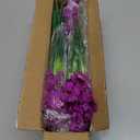 JEMONG 30 Bundles Artificial Flowers Outdoor UV Resistant Fake Flowers No Fade Faux Plastic Plants Garden Porch Window Box Decorating(Purple)