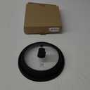 Microwave Splatter Cover Glass Guard Lid with Collapsible Silicone for Food Pot Plate 9.8 inch Black