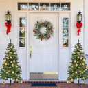 Suction Cup Wreath HangerSuction Cup Hooks Hanging 15 LbsWaterproof Suction Cup Wreath Holder for Windows (Black, 4)