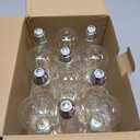 Ascher 60 Watt Equivalent, E26 LED Filament Light Bulbs, Daylight White 4000K, Non-Dimmable, Classic Clear Glass, A19 LED Light Bulb with 80 CRI, Pack of 12