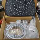 Veken Wide High Pressure Rain Shower Head with Handheld, Handheld Shower Heads with Multi Spray Modes, Rainfall Combo with 15" Metal Extension Arm,Detachable Dual Shower, Bathroom Decor,Chrome Silver