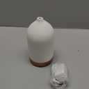 200ML Ceramic Essential Oil Diffuser - Ultrasonic Aromatherapy & Humidifier with 7-Color LED Lights, Auto Shut-Off, Wood Grain Base, 1H/3H/6H Timer | Scent for Home, Office, Yoga