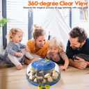 Incubator for Hatching Eggs-18 Egg Incubator with Automatic Egg Turning and Humidity Control 360View Incubadora De Huevos,Ducks,Goose,Pigeon,Quail Incubator for Home,Farm,Lab,Science Classroom