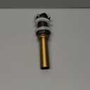 Pop-Up Sink Drain - Antique Brass Bathroom Basin Stopper with Engraved Floral Design, Quick Drainage & Removable Strainer (Solid Brass Press and Bounce Mechanism)