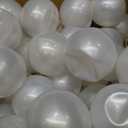 100 Pcs Quick Link Pearl Ball Garland 2.2 Inch Pearlescent White Plastic Ball with 16.4ft Pearl Bead Garlands for Wall Arches Chain Birthday Wedding Anniversary Graduation Party Decor