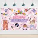 6x3.6ft in My Double Digits Era Happy Birthday Backdrop 10th Birthday Girl Music Superstar Banner in My Double Digits Era Party Decor Photograhphy Background