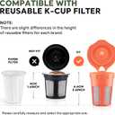 Disposable Paper Coffee Filters K Cup Paper Filters Compatible with Keurig Single Brewer Reusable Cups,K-Cup Coffee Pods,for Most Keurig Single Serve Filter Brands Coffee Pods (White 100 Count, Large)