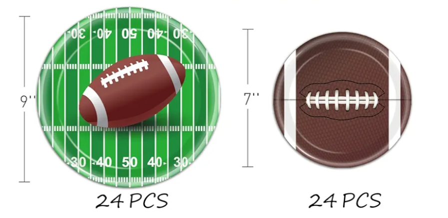 Football Party Paper Plates
