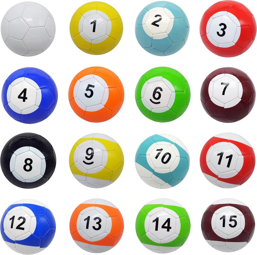 16 Pcs Snooker Balls Soccer Table Game Street Ball Huge Billiards Football for Pool Ball Toy Sport Inflatable