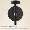 Modern Hardwired Frosted Glass Bathroom Black Wall Sconces 2PC, Handmade Knurled Wall Light Fixture,Vanity Light for Living Room,Hallway, Bedroom, 20" Indoor Wall Lamp, Bulb Included