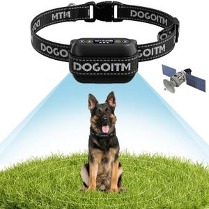 Wireless Dog Fence, GPS Wireless Dog Fence with 3 Warning Modes, Pet Containment System with AI Smart Signal, IPX7 Waterproof Electric Dog Fence for Outdoor