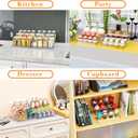 Yieach 3 Tiered Acrylic Display Stands for Cupcake Stand,Perfume Shelf Organizer,Figure and Funko Pop Display,No Installation,Clear Table Risers Display Stands for Collectibles,Makeup and Dessert,1PCS